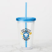 Cookie Monster's Feinschmecker Truck Logo Acryltrinkbecher (Vorderseite)