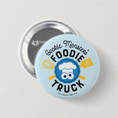 Cookie Monster's Feinschmecker Truck Logo Button (Vorne & Hinten)