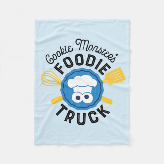 Cookie Monster's Feinschmecker Truck Logo Fleecedecke (Vorderseite)