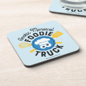 Cookie Monster's Feinschmecker Truck Logo Getränkeuntersetzer (Linke Seite)