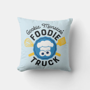 Cookie Monster's Feinschmecker Truck Logo Kissen