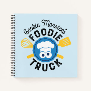 Cookie Monster's Feinschmecker Truck Logo Notizblock