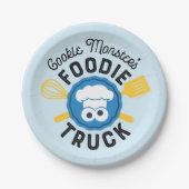 Cookie Monster's Feinschmecker Truck Logo Pappteller (Vorderseite)