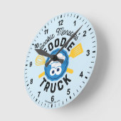 Cookie Monster's Feinschmecker Truck Logo Runde Wanduhr (Winkel)