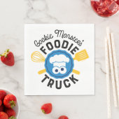 Cookie Monster's Feinschmecker Truck Logo Serviette (Beispiel)