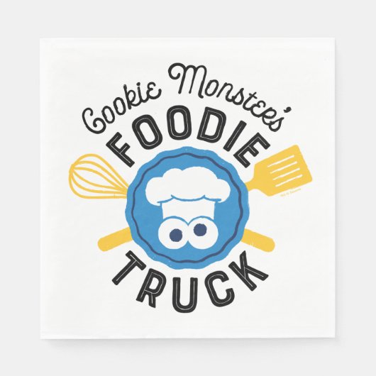 Cookie Monster's Feinschmecker Truck Logo Serviette (Vorderseite)