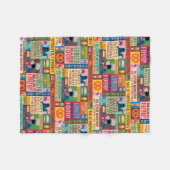 Cookie Monsters Feinschmecker Truck Muster Fleecedecke (Vorderseite (Horizontal))