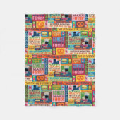 Cookie Monsters Feinschmecker Truck Muster Fleecedecke (Vorderseite)