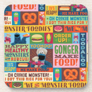 Cookie Monster's Feinschmecker Truck Muster Getränkeuntersetzer