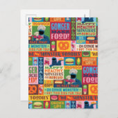 Cookie Monster's Feinschmecker Truck Muster Postkarte (Vorne/Hinten)