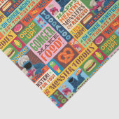 Cookie Monster's Feinschmecker Truck Muster Seidenpapier (Ausschnitt)