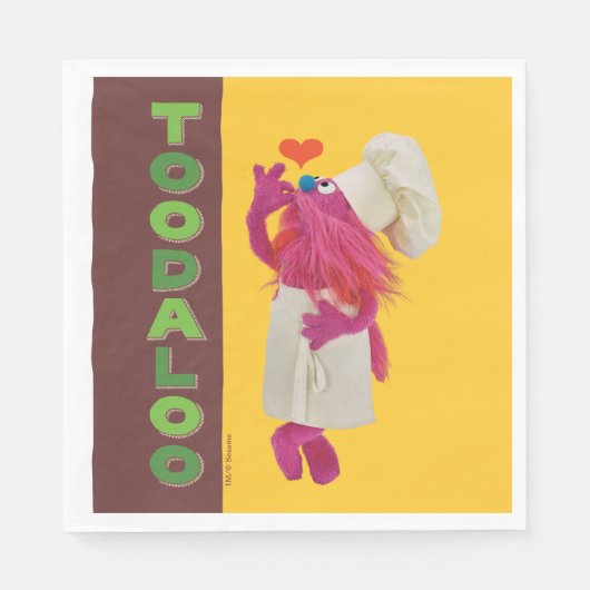 Cookie Monster's Feinschmecker Truck | Toodaloo Serviette (Vorderseite)