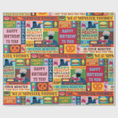 Cookie Monster's Foodie Truck Pattern Geschenkpapier (Flach)