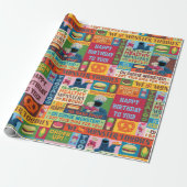 Cookie Monster's Foodie Truck Pattern Geschenkpapier (Ungerollt)