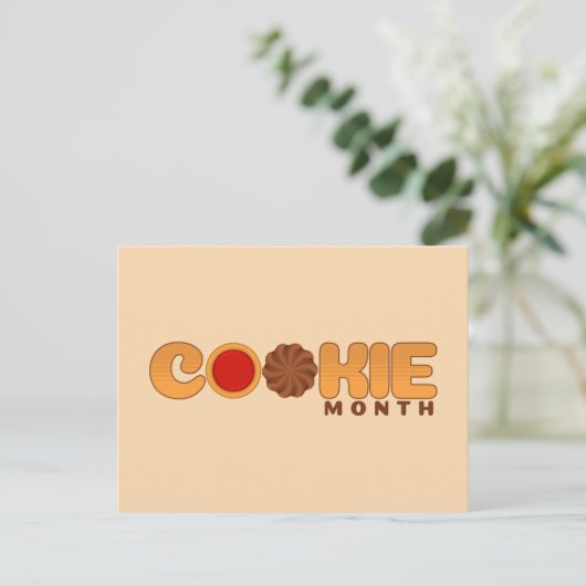 Cookie Month Postkarte (Stehend Vorderseite)