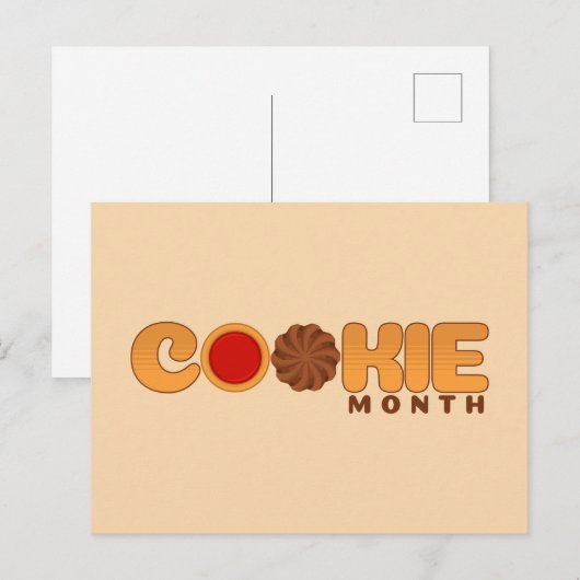 Cookie Month Postkarte (Vorne/Hinten)
