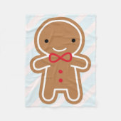 Cookie Niedlich Gingerbread Man Fleecedecke (Vorderseite)