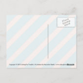 Cookie Niedlich Kawaii Gingerbread Girl Postkarte (Rückseite)