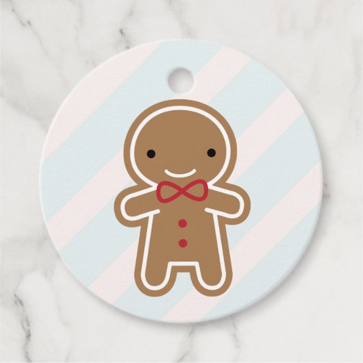 Cookie Niedlich Kawaii Gingerbread Man Geschenkanhänger (Vorderseite)
