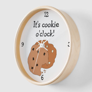 Cookie O'Clock Spaß Food Grafik Wanduhr