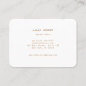 Cookie oder Cupcake Baker Visitenkarte (Rückseite)