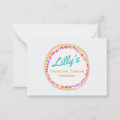 Cookie- oder Cupcake-Dekorator Mitteilungskarte (Vorderseite)