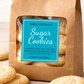 Cookie (oder jede andere Formulierung) Selbstgemac Weinetikett