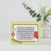 Cookie Party! Einladung (Stehend Vorderseite)