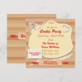 Cookie-Party Einladung (Vorne/Hinten)