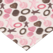 Cookie Party Spaß glückliche Ferien! Tischdecke (Schrägansicht)