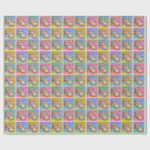 Cookie Pop Art Wrapping Paper Geschenkpapier (Flach)