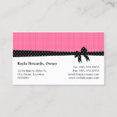 Cookie-Pop Rosa Visitenkarte (Rückseite)