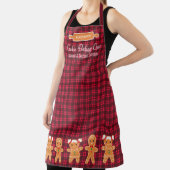 Cookie Red Kariert Gingerbrot Monogramm Backen Schürze (InSitu)