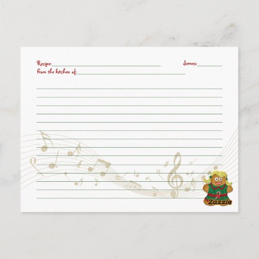 Cookie-Rezept-Karte für den Holiday Cookie Exchang Postkarte (Rückseite)