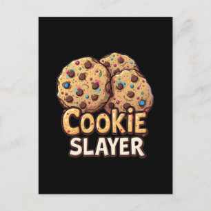 Cookie Slayer - Eroberer der Schokolade-Leckerei Feiertagspostkarte