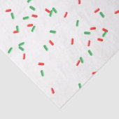 Cookie Sprinkles Red Green Sweet Christmas Spaß Seidenpapier (Detail)