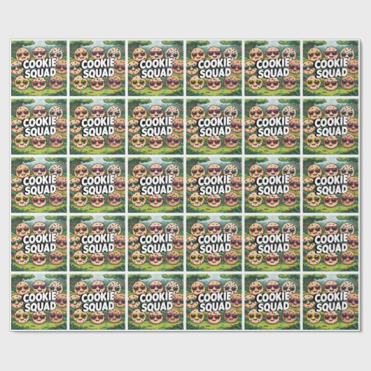 Cookie Squad Geschenkpapier (Flach)