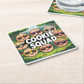 Cookie Squad Rechteckiger Pappuntersetzer (angewinkelt)