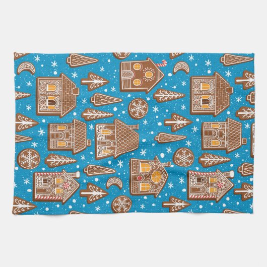 Cookie-Stadt Geschirrtuch (Horizontal)