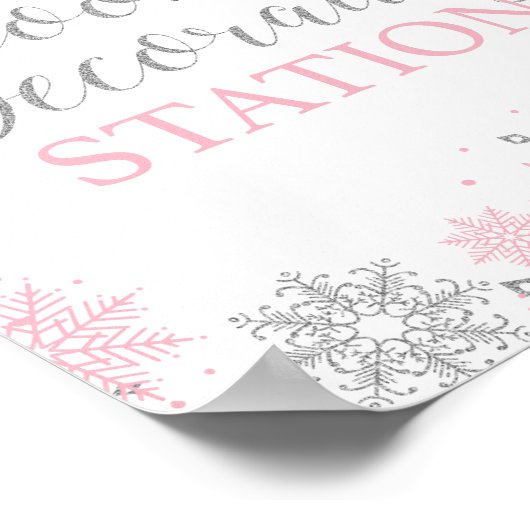 Cookie-Station Winter Onederland Poster (Ecke)