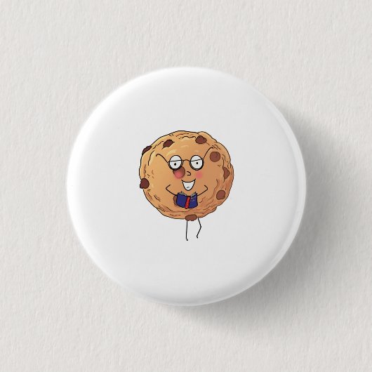 Cookie, süßes Food-Thema Button (Vorderseite)