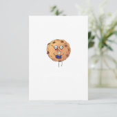 Cookie, süßes Food-Thema Dankeskarte (Stehend Vorderseite)