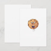 Cookie, süßes Food-Thema Dankeskarte (Vorne/Hinten)
