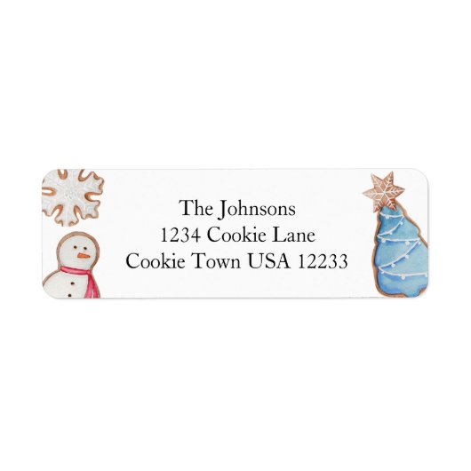 Cookie-Swap-Adressetikett (Vorne)