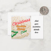 Cookie Swap - Ausschalten des Cookie-Designs Mitteilungskarte (Vorderseite/Rückseite Beispiel)