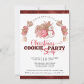 Cookie Swap, Cookie Exchange Weihnachts-Party Einladung (Vorderseite)