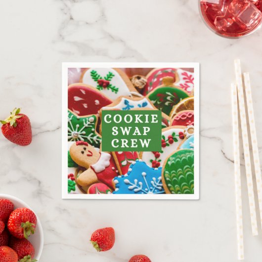 Cookie Swap Crew Napkin Serviette (Beispiel)