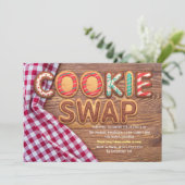 Cookie Swap Einladung (Stehend Vorderseite)