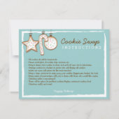 Cookie Swap Instruction Card - Sie können anpassen Einladung (Vorderseite)