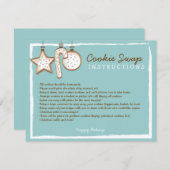 Cookie Swap Instruction Card - Sie können anpassen Einladung (Vorne/Hinten)